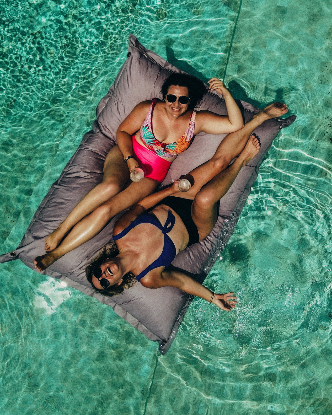 the solo girls travel guide founders in a pool villa in bali