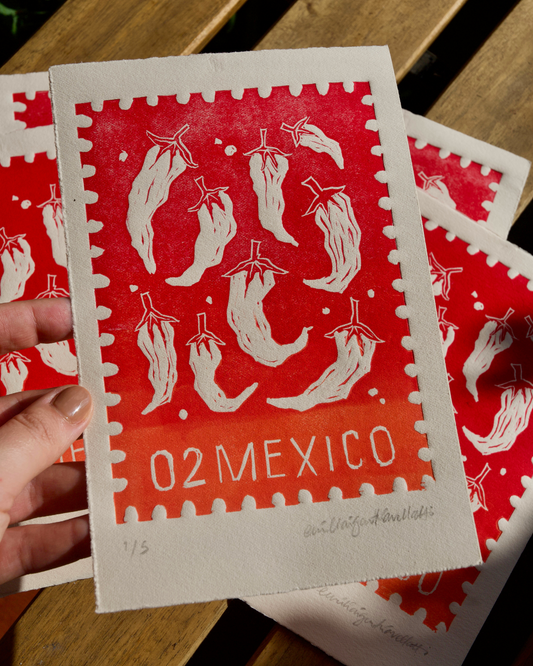 Mexico Postcard ✷ Original Artwork by Emilia