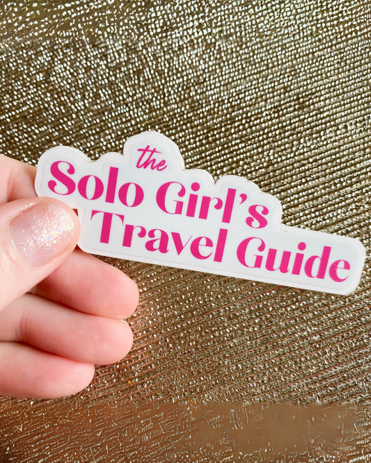 the Solo Girl's Travel Guide Sticker ♡