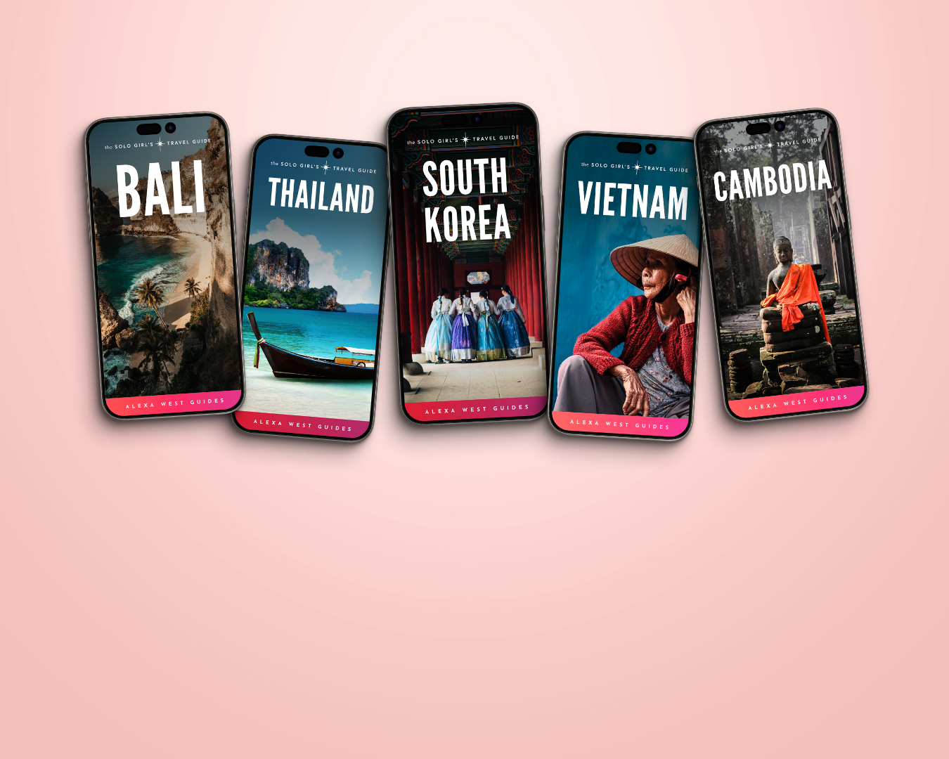 collection of asia digital travel guides for women